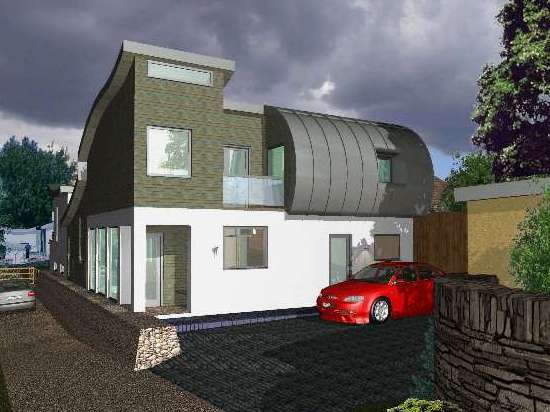 Unbuilt scheme for a detached house
